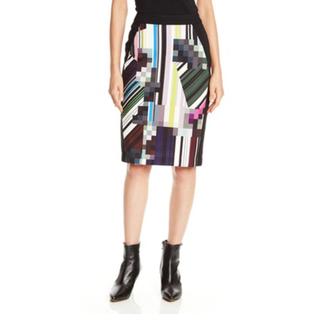 NEW Trina Turk Jera Graphic Print Pencil Skirt
